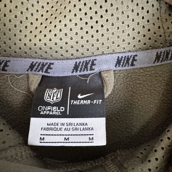 Nike Carolina Panthers Salute to Service Hoodie Mens M Green Pullover NFL - Picture 4 of 9